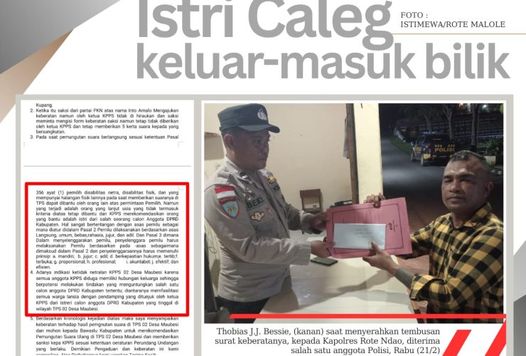 lapor!-ada-curang-di-tps-maubesi,-istri-caleg-direkomendasi-dampingi-para-lansia-masuk-coblos,-pemohon-minta-psu-hingga-sanksi-kpps