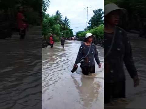 Puluhan Rumah Terendam Banjir di Desa Dolasi, Rote Ndao