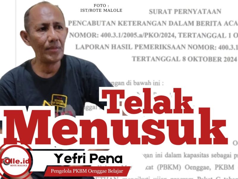 Ada Surat ‘Cinta Mulia’ yang Cabut BAP Dinas PKO Rote Ndao, Kasihan Yefri Ditonton Amukan Kadis