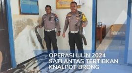 Satlantas Polres Rote Tertibkan Knalpot Brong Pada Perayaan Natal dan Tahun Baru