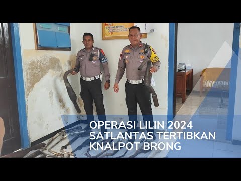 Satlantas Polres Rote Tertibkan Knalpot Brong Pada Perayaan Natal dan Tahun Baru
