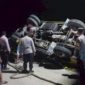 Truk Ekspedisi Terbalik di Pelabuhan Rote Ndao, Sopir Diduga Mabuk