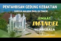 LIVE. PENTAHBISAN GEDUNG KEBAKTIAN GMIT IMANUEL NEMBERALA