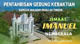 LIVE. PENTAHBISAN GEDUNG KEBAKTIAN GMIT IMANUEL NEMBERALA