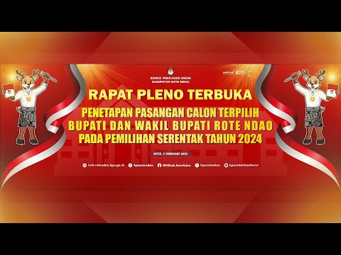 LIVE. PENETAPAN PASANGAN CALON TERPILIH BUPATI DAN WAKIL BUPATI ROTE NDAO