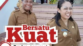 Perdana Berkantor, Bupati Paulus Ajak Persatuan, Apremoi Love You More