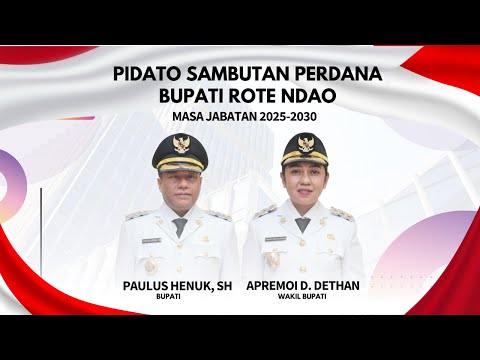 LIVE. PIDATO SAMBUTAN BUPATI ROTE NDAO MASA JABATAN 2025-2030