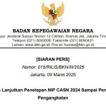 BKN Percepat Penetapan NIP CASN 2024, Target Selesai Sebelum Penetapan SK Pengangkatan