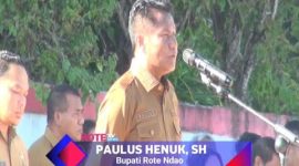 Apel Perdana Bupati Paulus Henukh, SH Bersama ASN di Lingkup Pemkab Rote Ndao