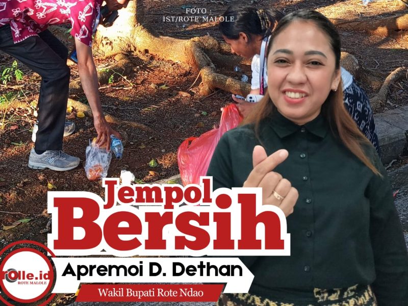 Pungut Sampah Usai Pesta Pendidikan, Pantia Pantik Jempol Wakil Bupati Rote Ndao